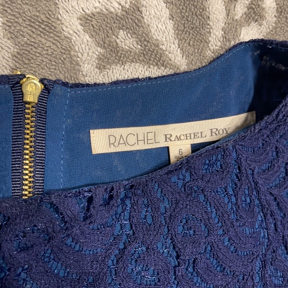Rachel Roy Navy Blue Lace Top - Picture 2 of 6
